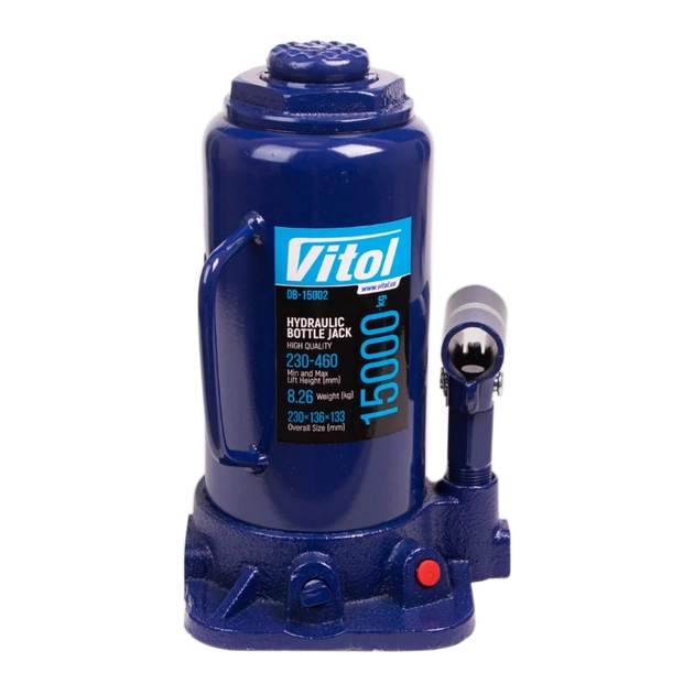 Домкрат Vitol DB-15002/T91504, телескопический, гидравлический, 15т, min 230мм, max 460мм (DB-15002) - изображение 1