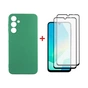 Чохол до мобільного телефона Dengos Samsung Galaxy A16 Soft + glass 2pcs (Mint) (DG-CTG2P-11) - зменшене зображення 1