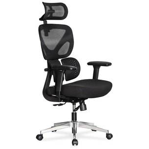 Офісне крісло Mealux D1 Duo Air Fabric Black (HF-D1 Duo F/B) зображення 1