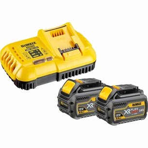 Зарядний пристрій для акумуляторів інструменту DeWALT 18 В, 54 В,8 А, 0.65 кг, 2 аккумулятора (DCB118T2) зображення 1