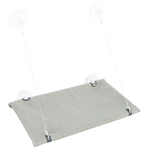 Лежак для животных Trixie для окна с креплениями 50х30 см серый (4011905432090) изображение 1