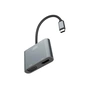 Перехідник XO 4-in-1 Dock USB-C (HDMI/VGA/USB3.0/USB-C PD) (XO-HUB001SL) - зменшене зображення 2