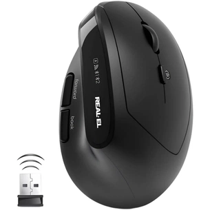 Миша бездротова REAL-EL RM-490W Black зображення 1