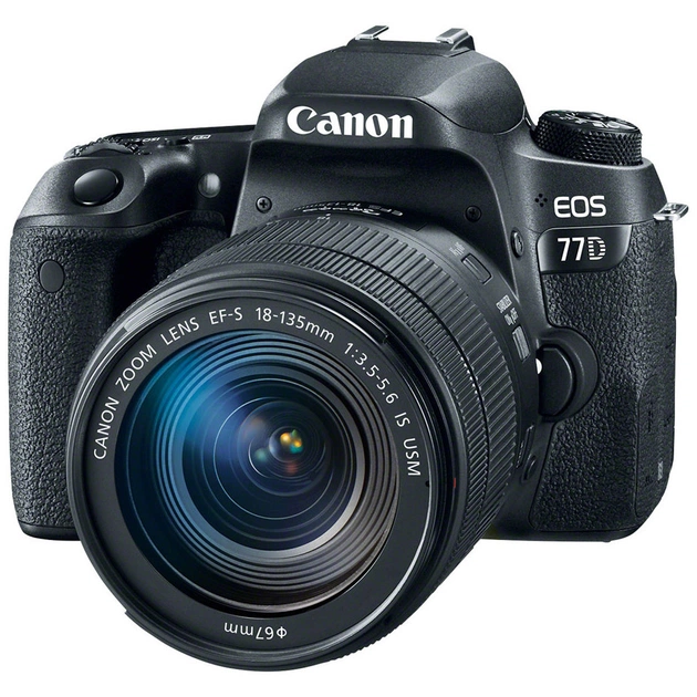 Цифровий фотоапарат Canon EOS 77D 18-135 IS nano USM Kit (1892C024AA) - изображение 1