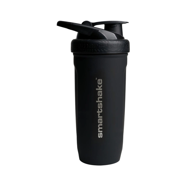 Шейкер спортивний SmartShake Reforce Stainless Steel 30oz/900ml Black (11150103) - picture 1