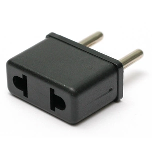 Перехідник PowerPlant мережевий 220В EU/US чорний (DV00DV0022) зображення 1