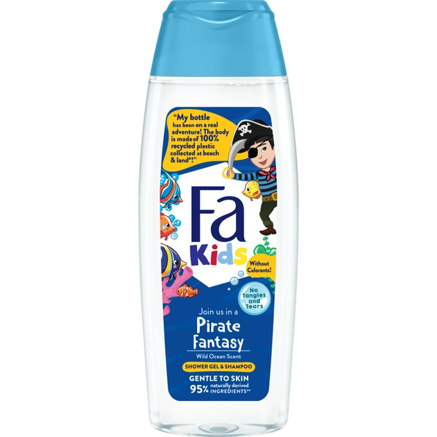 Детский гель для душа Fa Kids Храбрый пират для мальчиков 250 мл (9000100662468) - изображение 4