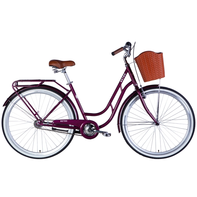 Велосипед Dorozhnik 28" Retro Velosteel рама-19" малиновий 2025 (OPS-D-28-432) - зображення 1