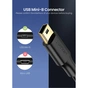 Дата кабель USB 2.0 AM to Mini 5P 0.5m black UGREEN (10354) - зменшене зображення 4
