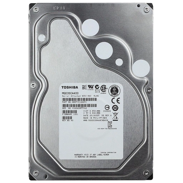 Жорсткий диск для сервера 4TB Toshiba (MG03SCA400) - изображение 1
