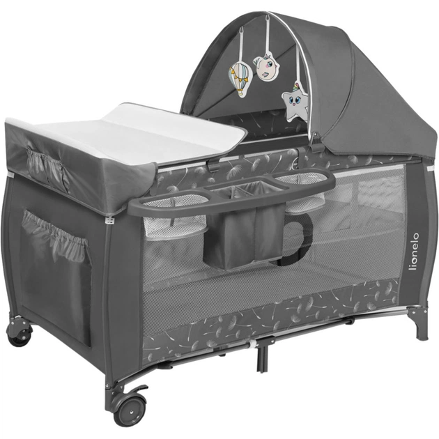 Дитячий манеж Lionelo Sven Plus Grey Concrete (LO-SVEN PLUS GREY CONCRETE) - picture 1
