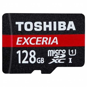 Карта пам'яті Toshiba 128GB microSDXC Class 10 UHS| (THN-M301R1280EA) зображення 1