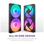 Кулер до корпусу NZXT F280 RGB Core Fan (Single Frame) - Black (RF-U28HF-B1) - зменшене зображення 8