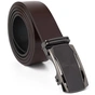 Ремінь Vintage Чоловічий з матовою вставкою на пряжці Коричневий (20278) - зменшене зображення 3