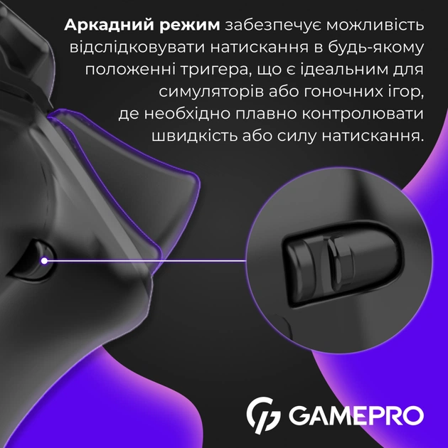Геймпад GamePro із зарядною станцією BT 5.3/USB/2.4 ГГц (Switch/PC/iOS/Android) RGB Black (GPX13BDOC) - зображення 7
