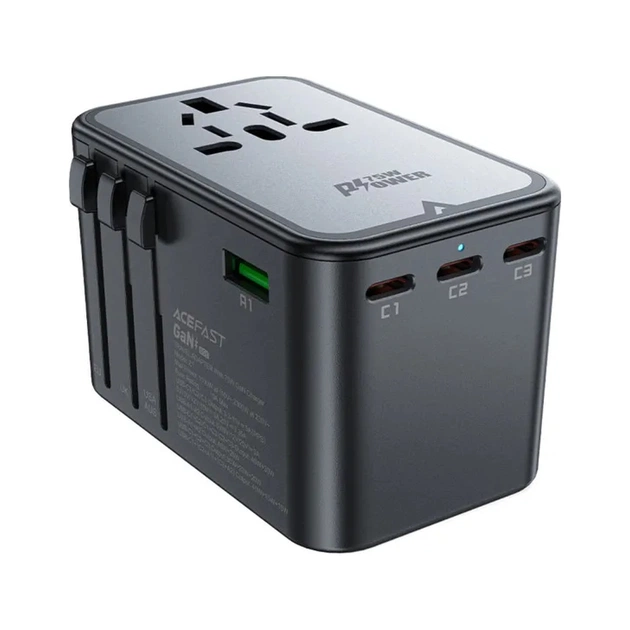 Зарядний пристрій Acefast 5xUSB 75W (3xUSB-C + 2xUSB-A) Gan Z1 Fast Charger (6974316282495) - зображення 1