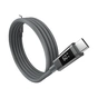 Дата кабель USB-C to USB-C 1.2m PD60W magnetic digital display nylon gray Choetech (XCC-1067-GY) - уменьшенное изображение 10