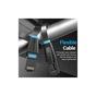 Патч-корд 10м, UTP cat 6 RJ-45 flat black Vention (IBJBL) - зменшене зображення 4