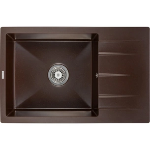Мийка кухонна GRANADO NAVIA marron з сифоном (775*495mm.) (gr3806) зображення 1