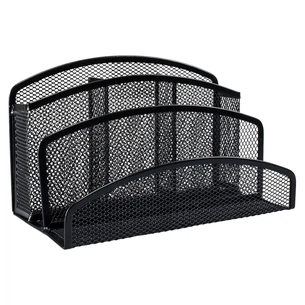 Настільний набір H-Tone металевий, 22,2 х 12 х 10,8 см, чорний (JJ41213) зображення 1