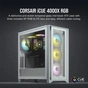 Корпус Corsair iCUE 4000X RGB Tempered Glass White (CC-9011205-WW) - зменшене зображення 8