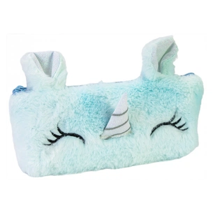 Пенал Cool For School плюшевий 1 відділення блакитний (CF87067) зображення 1