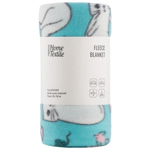 Плед Ardesto Fleece 100% поліестер, котики, блакитний 130х160 см (ART0726PB) зображення 1