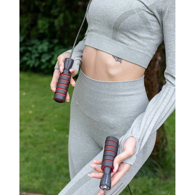 Скакалка 4yourhealth Premium Jump Rope 2471 швидкісна 2.5м Чорно-червона (4YH_2471_Bl/Red) - picture 10