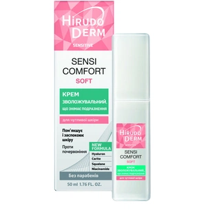 Крем для обличчя Біокон Hirudo Derm Sensitive Sensi Comfort Soft Зволожувальний проти подразнень 50 мл (4820008319074) зображення 1
