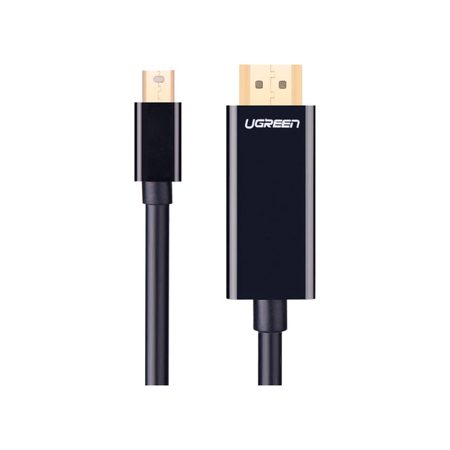 Кабель мультимедійний miniDisplayPort M to HDMI M 1.5m MD101 4K black Ugreen (20848) - picture 2