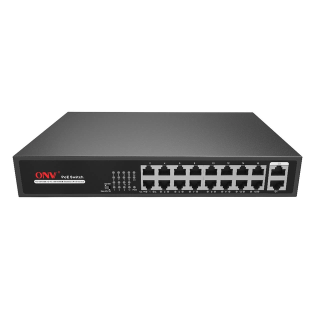 Комутатор мережевий Onv ONV-H1016PLS - зображення 1