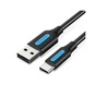 Дата кабель USB 2.0 AM to USB-C 1.0m 3A black Vention (COKBF) - уменьшенное изображение 1