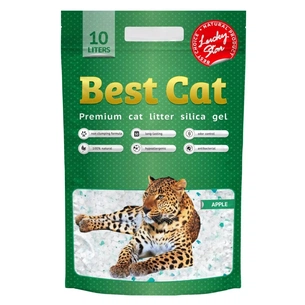 Наповнювач для туалету Best Cat Green Apple Силікагелевий 10 л (4820281500381) изображение 1
