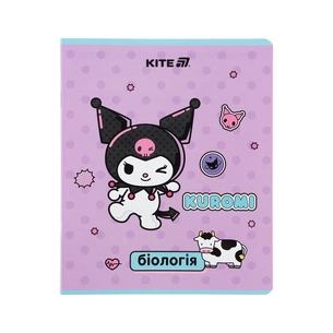 Зошит Kite предметний Kuromi 48 аркуші, клітинка, біологія (HK25-240-7) зображення 1