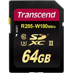 Карта пам'яті Transcend 64GB SDXC Class 10 UHS-II U3 (TS64GSD2U3) зображення 1