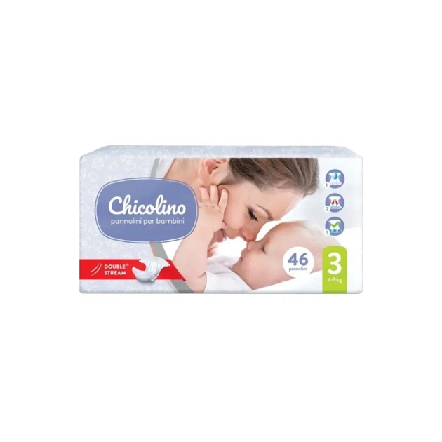 Підгузки Chicolino Middle Розмір 3 (4-9 кг) 46 шт (4823098410546) - зображення 1