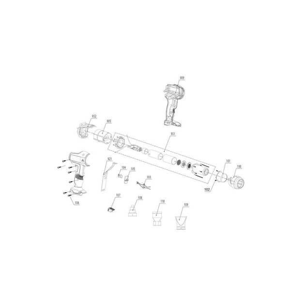 Будівельний фен Einhell TE-HA 18 Li-Solo (без АКБ та ЗП) (4520500) - picture 9