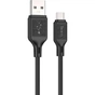 Дата кабель USB 2.0 AM to Micro 5P 1.0m Cool silicone X90 black HOCO (6931474788429) - зменшене зображення 1
