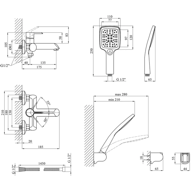 Змішувач Kroner Essen-SCH060 (CV024326) - зображення 9