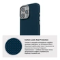 Чохол до мобільного телефона Armorstandart LikeCarbon2 MagCase Apple iPhone 16 Pro Max Kevlar Dark Blue (ARM88593) - зменшене зображення 7