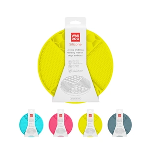 Універсальний посуд для тварин WAUDOG Silicone Килимок для злизування 21х21х3 см жовтий (23508) изображение 1