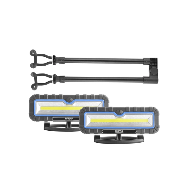 Ліхтар Brevia LED 120-190см. 2x10W COB, 2x1000lm, 2x4000mAh, Power Bank, t (11520) - зображення 1