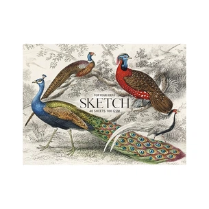 Альбом для малювання Школярик для ескізів, MUSE А5 40 аркушів 100г/м2 (PB-GB-040-048) зображення 1