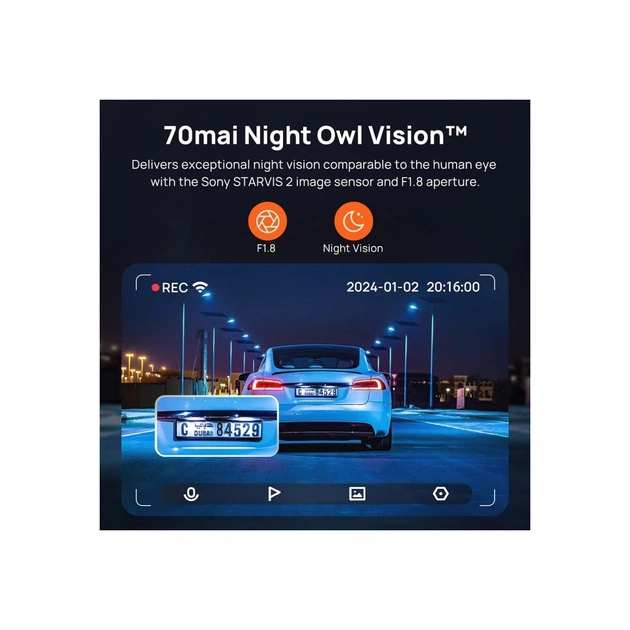 Відеореєстратор Xiaomi 70mai Dash Cam 4K A810S-2 Set (1182548) - зображення 13