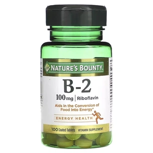 Вітамін Nature's Bounty Вітамін B2, 100 мг, Vitamin B2, 100 таблеток (NRT-00640) зображення 1