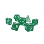 Набір кубиків для настільних ігор Games 7 Days Glitter 7 Dice Set - Green (g7dglit01) - зменшене зображення 1