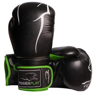 Боксерські рукавички PowerPlay 3018 10oz Black/Green (PP_3018_10oz_Black/Green) зображення 1