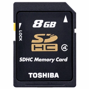 Карта пам'яті Toshiba 8Gb SDHC class 4 (SD-K08GJ(BL5) зображення 1