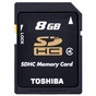 Карта пам'яті Toshiba 8Gb SDHC class 4 (SD-K08GJ(BL5) - зменшене зображення 1