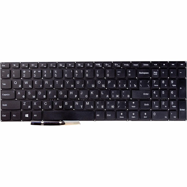 Клавіатура ноутбука Lenovo Ideapad 310-15ABR/15IAP/15ISK чорна (KB310763) - зображення 1